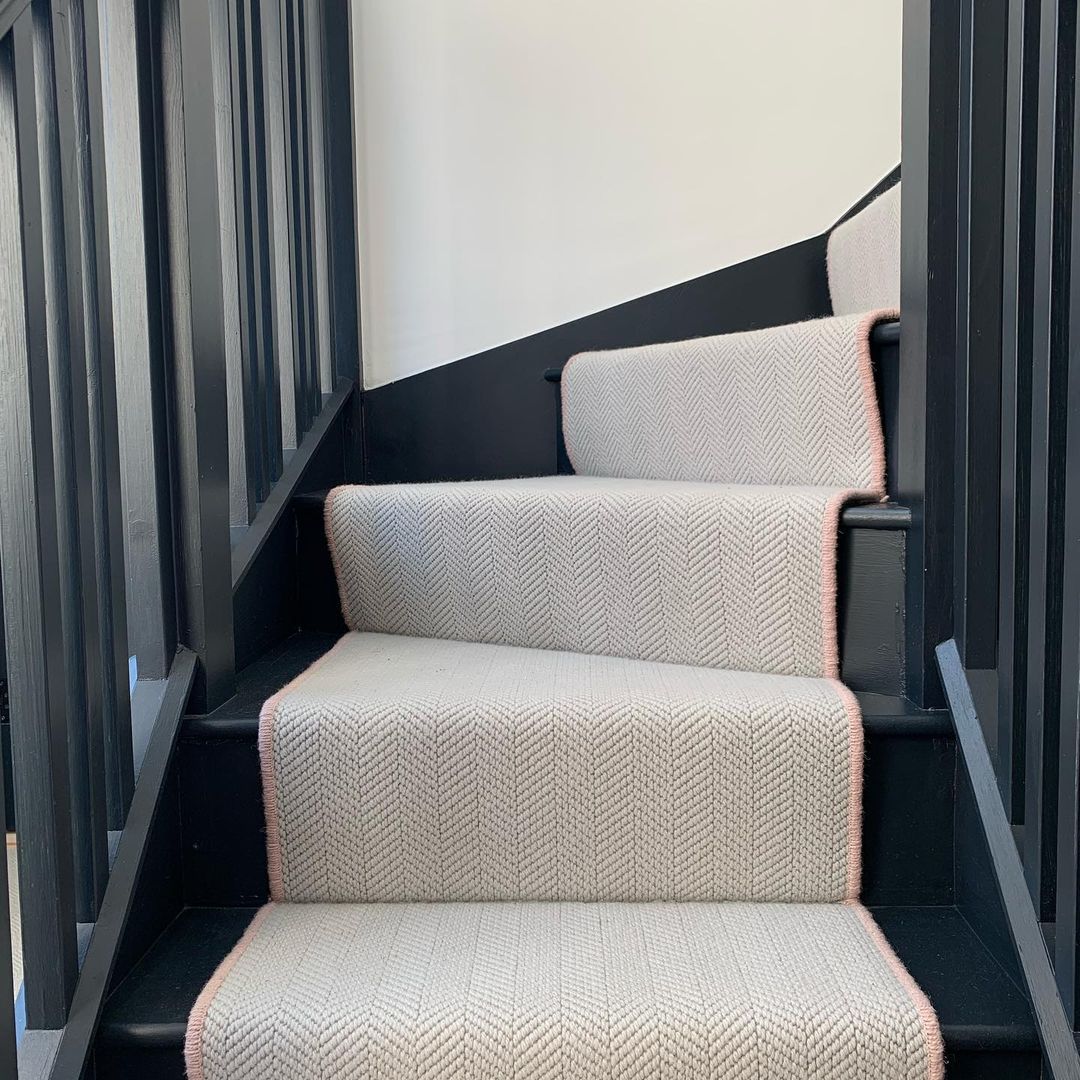 The perfect Cascade! 

We love seeing your creative home projects. @placefortyeight has created this gorgeous staircase with our Cascade carpet, in the shade April Showers. 

Why not hit save— as inspiration for your staircase update!

#kersaintcobb  #homerenovation #staircase