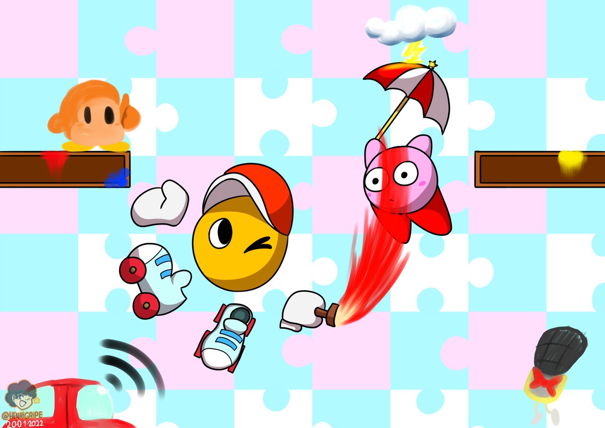 Henrigripe's tweet photo. Seguindo a linha dos chefes do kirby's adventure tempos o Paint Roller #Kirby 

Eu ia fazer uma piada mas ela já tá no nome do arquivo do desenho (não a imagem)

Dá Rt e Fav pra ajudar :))))) https://t.co/tqGekTqPHf