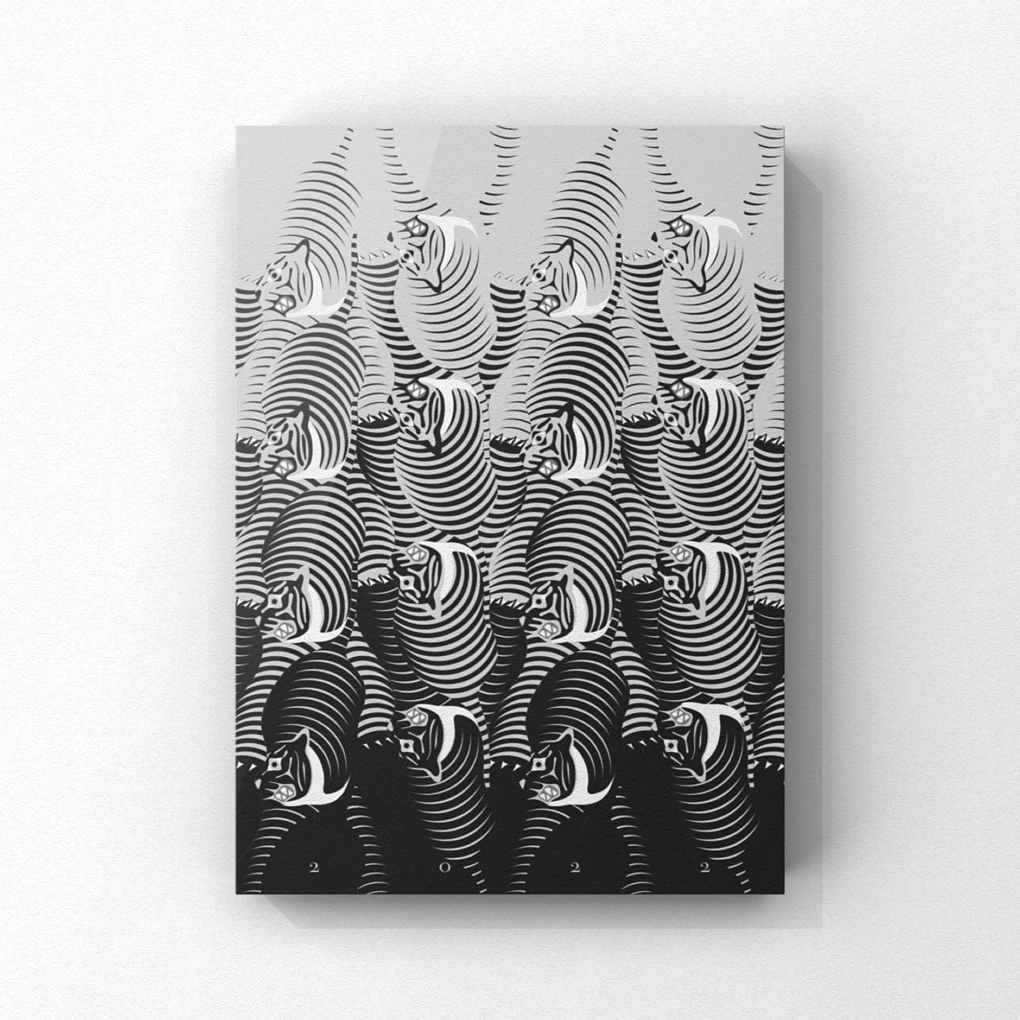 Kojitakeuchi 竹内光司 Adesigner Works New Years Card 22 Tiger Newyearscard Y22 Escher Mcescher Opticalart Illusionart エッシャー 騙し絵 だまし絵 錯視 錯覚 T Co Zuf9ccoomf Twitter