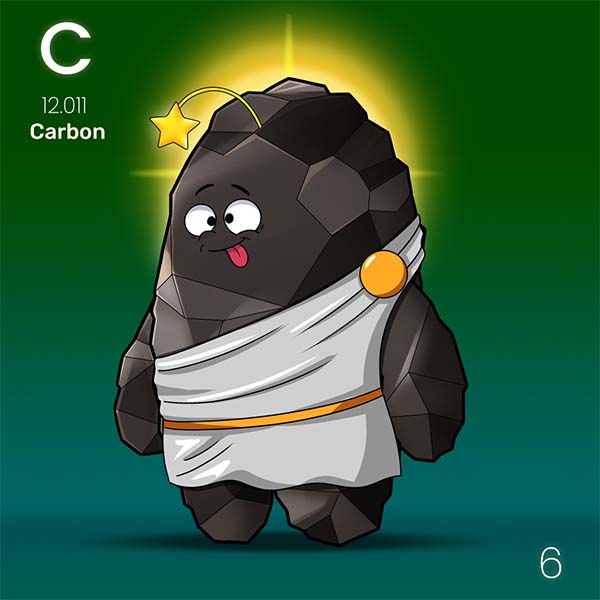 As one of the (if not the) most fundamental building blocks of life, Carbon is sometimes referred to as the ‘god’ element 😇

Been known since ancient times, Carbon can be found in the 🌞 and ⭐, formed from a previous supernova

#NFT #NFTs #NFTCommunity #nftcollector #Octanium