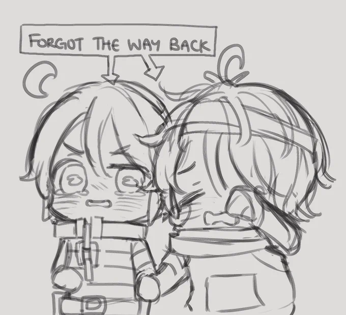 Prompt: Emil&amp;Luca

they just happen to get lost separately and found each other but still continue to be lost LOL

Luca tries not to cry infront of Emil because he feels he have to be the calmer one

WC was gonna smack them but they pounced onto him like they saw a ray of hope 
