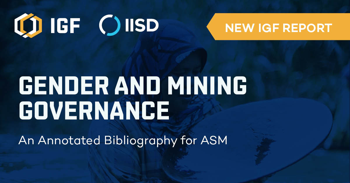 A knowledge gap on gender-sensitive policies for #ASM is reflected in the marginalization women face in the sector.

💡 Our annotated bibliography includes 70 resources, selected for their focus &amp; particular usefulness for policy makers.

Check it out 👉 bit.ly/gender-asm