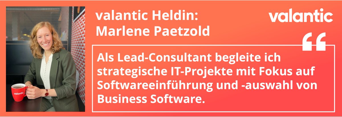 valantic_DSA's tweet photo. #valanticHeldin des Tages: Marlene Paetzold

Wie Marlene ihre #Superpower im IT-Projektmanagement einsetzt und als Lead-Consultant ihre persönliche Success Story schreibt, findest Du hier: https://t.co/eKNX35dv2a

#heldinnen #frauenpower #karriere #femaleleaders #womeninbusiness https://t.co/L0pU2nrFxQ