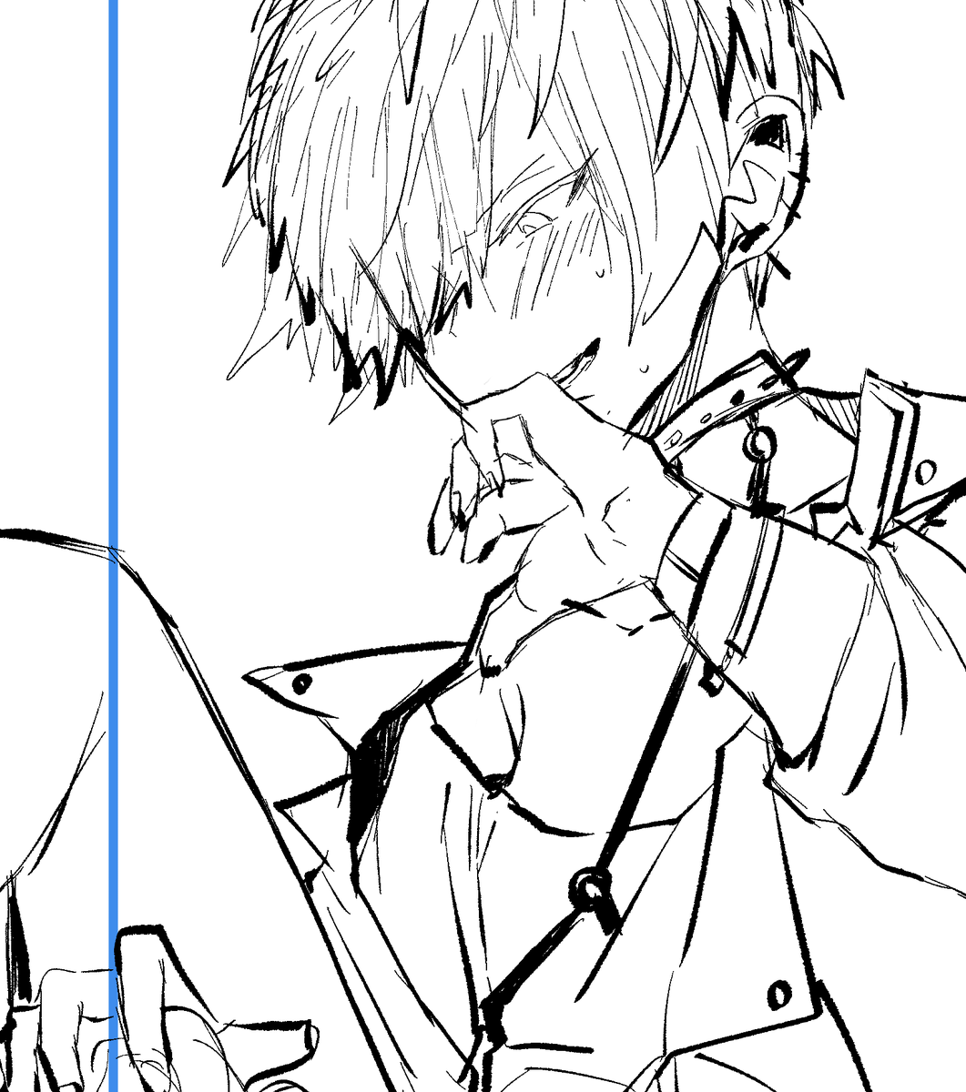 ざっくり下描き
顔がやばい人みたいになっちゃった
あり? 