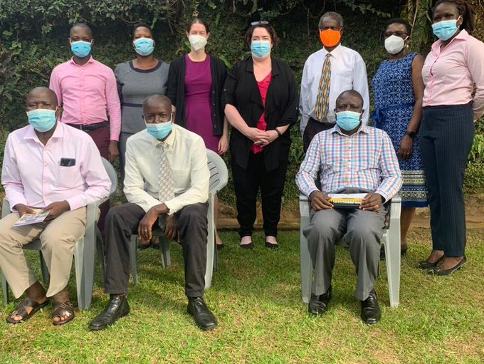 ACHEST1's tweet photo. #ACHEST ED  Prof @FrancisOmaswa  and Director of Health Workforce Education and Development, Dr. @EMalwadd, after meeting the  @IntraHealth team yesterday. 
#HealthForAll https://t.co/sshbArYfqy