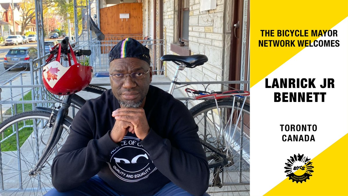 BYCS_org's tweet image. 🇨🇦 Welcome Lanrick, the #BicycleMayor of #Toronto!

As Managing Director at @880Cities, he is committed to building cities that work for everyone. With an emphasis on reaching BIPOC and under-served communities, he plans to bike-focused activities.

👉 bycs.org/lanrick-jr-ben…