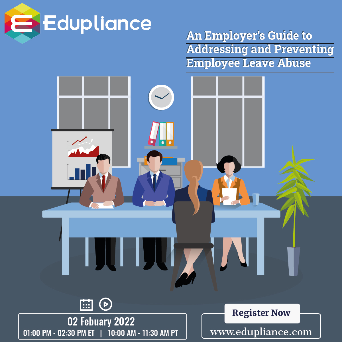 edupliance's tweet photo. Click https://t.co/LB8nr5FAAz to join @edupliance next upcoming live webinar on the 2nd of February to know about "An Employer’s Guide to Addressing and Preventing Employee Leave Abuse" by Janette Levey Frisch
#leaveabuse #certifications #documentation  #COVID19Pandemic #COVID19 https://t.co/m8euGkBoSx