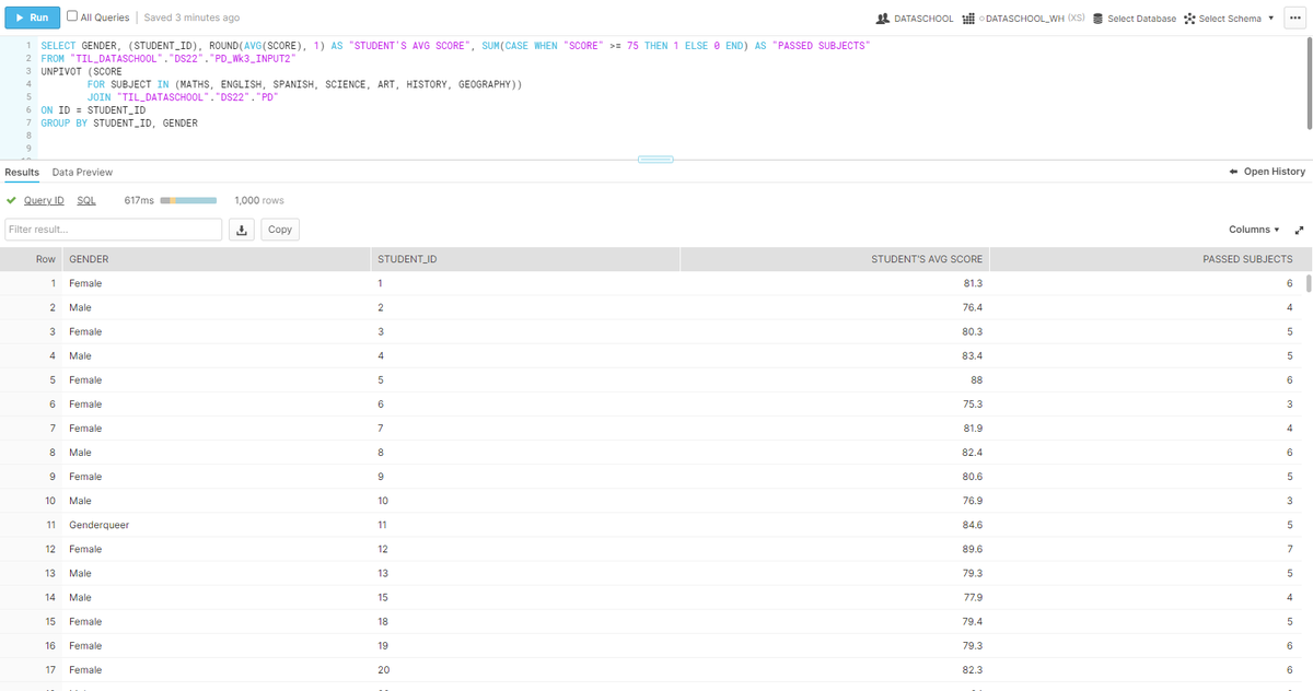 #PreppinData Wk 3 ✅

Wanted a bit of SQL practice so pushed the data to <a href="/SnowflakeDB/">SnowflakeDB</a> from <a href="/alteryx/">Alteryx</a> to give it a go. Also completed in Tableau Prep

Thanks <a href="/Datajedininja/">Carl Allchin</a> <a href="/JennyMartinDS14/">Jenny Martin</a> <a href="/TomProwse1/">Tom Prowse</a>