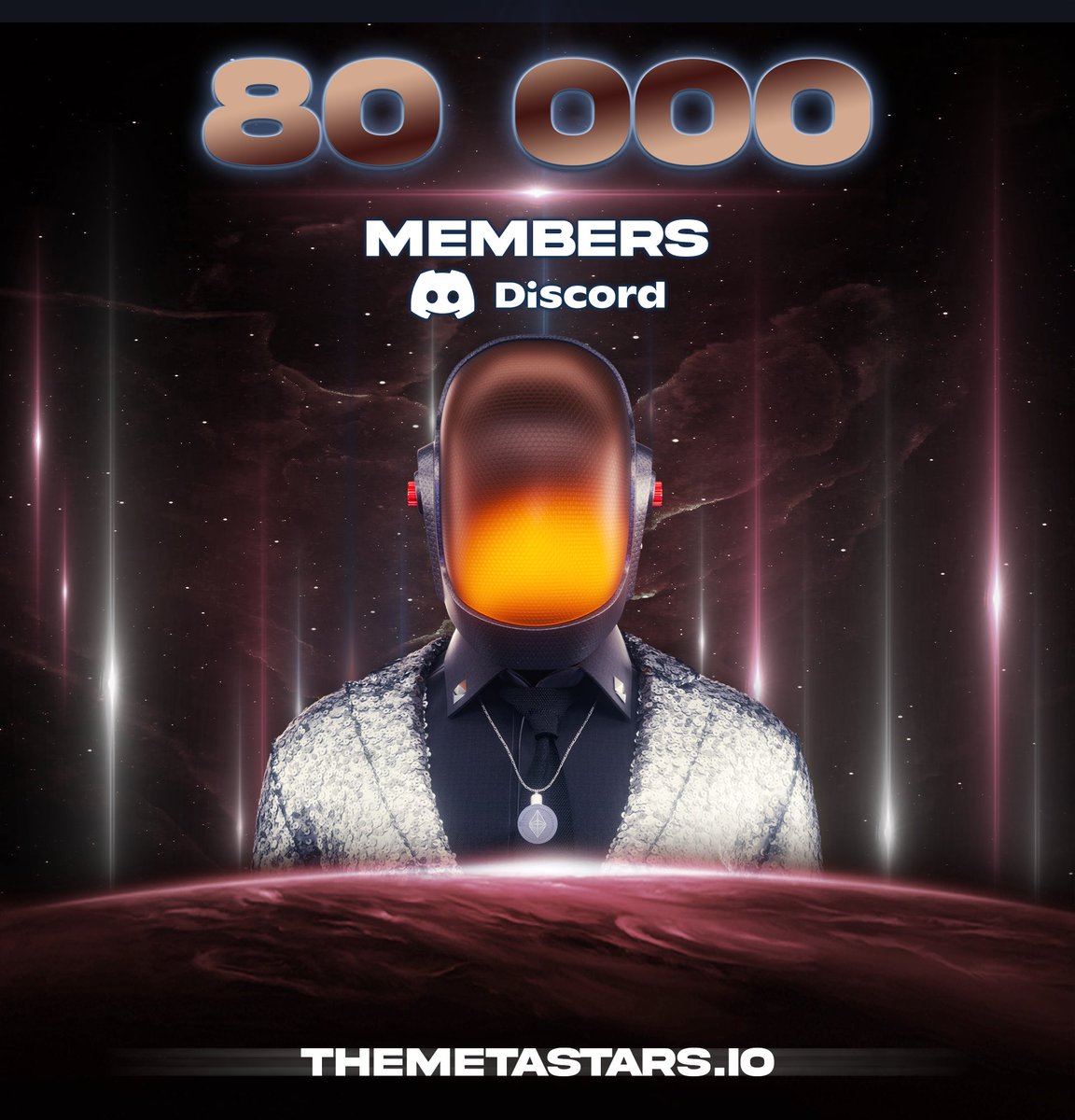 Thank you all SO much! Big milestone reach in few days 🚀
Drop a 🔥 if you will be part of the party!

#METASTARS #metaverse #nft