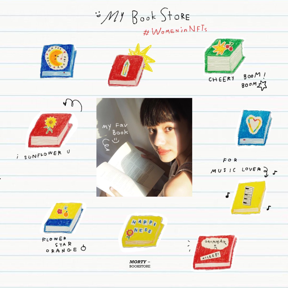 เมื่อคนบ้าหนังสือ
กระโดดเข้า NFT 
เลยขอผลิตหนังสือมันซะเลย 🤣

.

📚✨
#WomeninNFTs