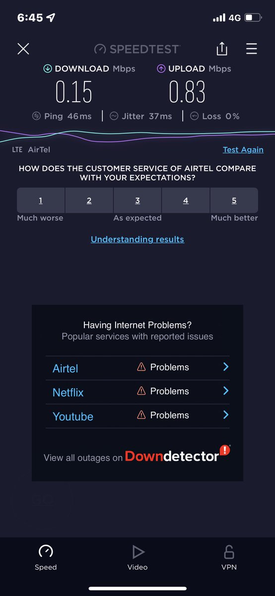 YRongta's tweet photo. Is this why we should continue using your service ?? 
Can’t even browse internet properly!! 
@airtelindia @Airtel_Presence https://t.co/fAe0svYioE