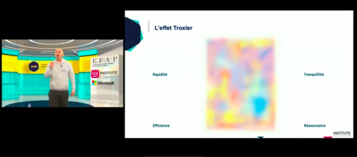 Et vous qu'est ce que vous voyez ? 🧐

Très bon exercice d'<a href="/ArnaudLeRoux/">LE ROUX Arnaud</a> sur les #BiaisCognitifs du cerveau #Human ! 

Impressionnante explication de l'effet de Troxler afin de détailler la #TransfoNum au sein du #Marketingdigital✨💫

#MBADMB #DMBfamily  #VisionaryDay