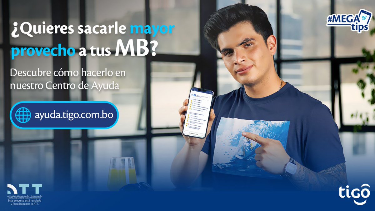 Tigo_Bolivia's tweet image. Aprovecha al máximo el uso de tus MB con nuestros #MegaTips😱⬇️​
Ingresa a nuestro centro de ayuda para conocer más 👉 tigo.ws/1qapx2​
¡Dale💙 si te gustó!