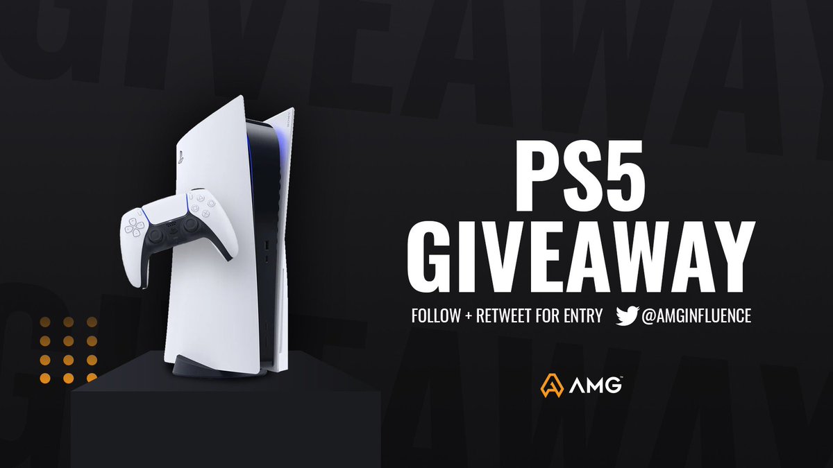 Aftershock Media Group (@amginfluence) on Twitter photo 📣 AMG Giveaway Series 📣
To kick off 2022 we’re giving away a PlayStation 5 to one lucky follower!
To enter is simple:
✅ Follow <a href="/AMGinfluence/">Aftershock Media Group</a> 
✅ Retweet this
🌏 We ship globally
📝 Winner announced 1/31 📣 AMG Giveaway Series 📣
To kick off 2022 we’re giving away a PlayStation 5 to one lucky follower!
To enter is simple:
✅ Follow <a href="/AMGinfluence/">Aftershock Media Group</a> 
✅ Retweet this
🌏 We ship globally
📝 Winner announced 1/31