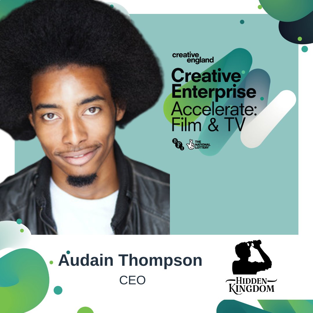 WeAreCreativeUK's tweet photo. Amongst the Accelerate: Film &amp; TV cohort are...

🔹Audain Thompson - @_HiddenKingdom 
🔹Sarah Leigh - @inclusivityfilm 
🔹Ali Causon - @OakhillProd
🔹Karl Dixon - @NoClassCreation

Find out more: https://t.co/scDtyXFcGO https://t.co/fRMEFVArDh