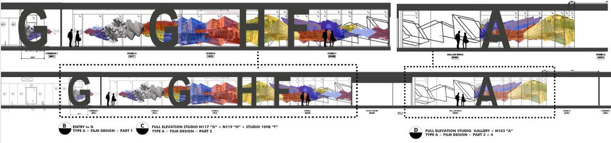 HumberAppTech's tweet photo. COMING SOON: Splash of colour in N Wing! An incredible collaboration of interdisciplinary teamwork in our design cluster has produced a vibrant work of art! Designed by #interiordecorating #interiordesign #designfoundation students, FILM in N will take pride of place May 2022! 🖼️ https://t.co/hcO9itqOpD
