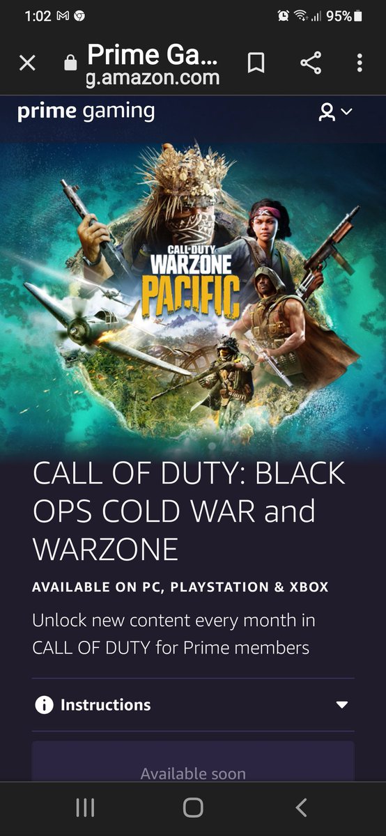PeterMu18590988's tweet photo. Amazon Prime gaming freebies for the ones who didn't know ya know 😉 #Warzone #CallofDuty #PrimeGaming #freebies https://t.co/ruXovUci5D