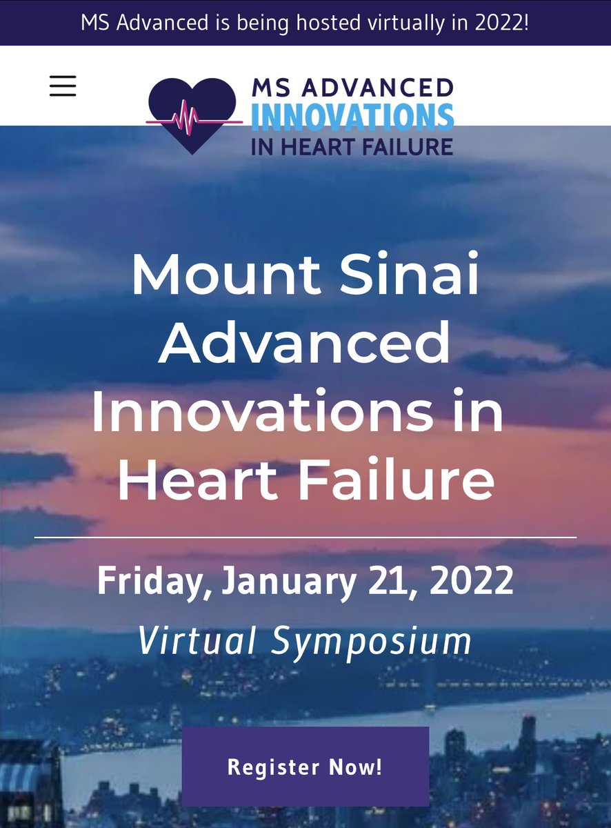 ⏰Don’t miss out!!! W/~700 registered @MSadvancedheart will be 🔥

✴️INTERVENTIONS IN HEART FAILURE -a #multidisciplinary  symposium

⭐️ALL-STAR-LINE-UP⭐️
#heartfailure #interventionalcardiology #epeeps #cardiothoracicsurgery 

Check out agenda here 👇🏽👇🏽👇🏽
msadvanced.com