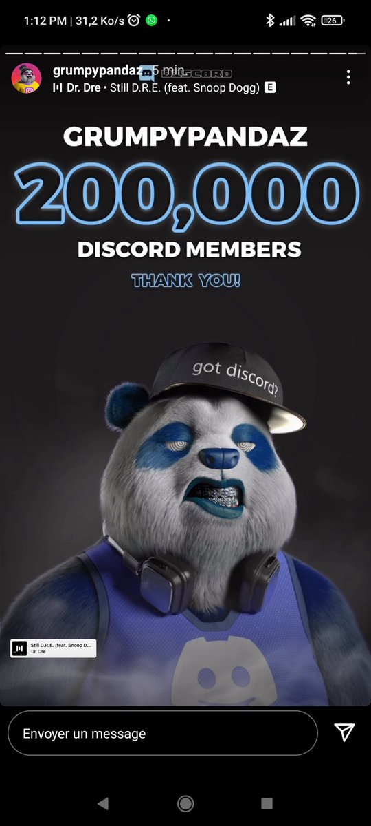 hamzabenjel's tweet image. Le meilleur gagne #WL #GrumpyPandazNFT #grumpypandaz  @Grumpy_Pandaz 
my discorde : HamzaBenj | GrumpyPandaz 💙