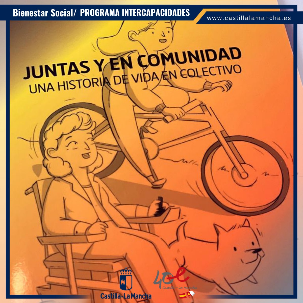 BienestarCLM's tweet photo. "Juntas y en Comunidad
Una historia de vida en colectivo"

📚Es la historia de Mari Nieves y Pepita que nos demuestra la importancia del trabajo en red, porque esto es precisamente lo que se hace desde #Intercapacidades y lo que han querido plasmar sus participantes 

#CLM https://t.co/g5Y8hJ2N33