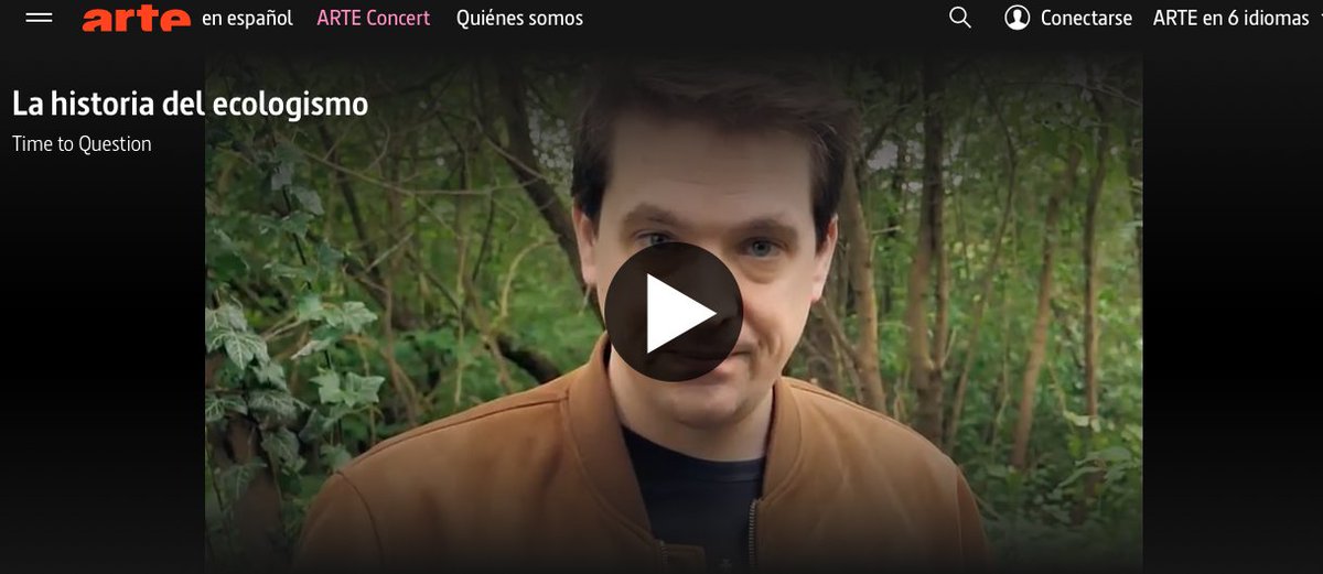 teremoreno_'s tweet photo. Comparto este interesante video de la historia del #ecologismo que realizó Baptista, un profesor de Geografía e Historia francés para la cadena @ARTEesp 
#CambioClimatico #Ecologia #MedioAmbiente 
📹 https://t.co/O6kXd8QSYu https://t.co/JKDJGREVkp