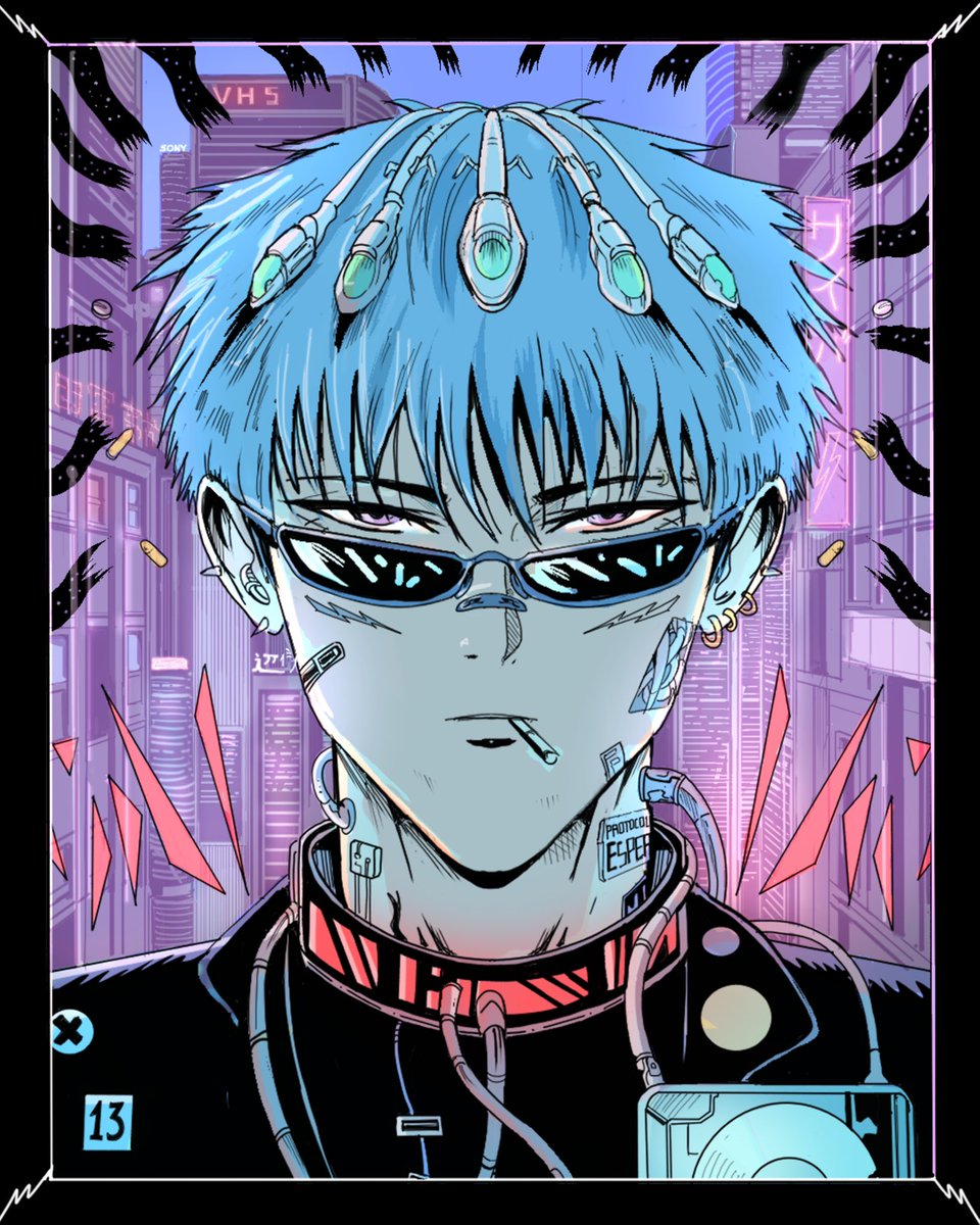 WIP3, approaching final. Do androids stream VHS dreams? Powered by <a href="/wacom/">Wacom</a>, dropping soon <a href="/hicetnunc2000/">h</a>