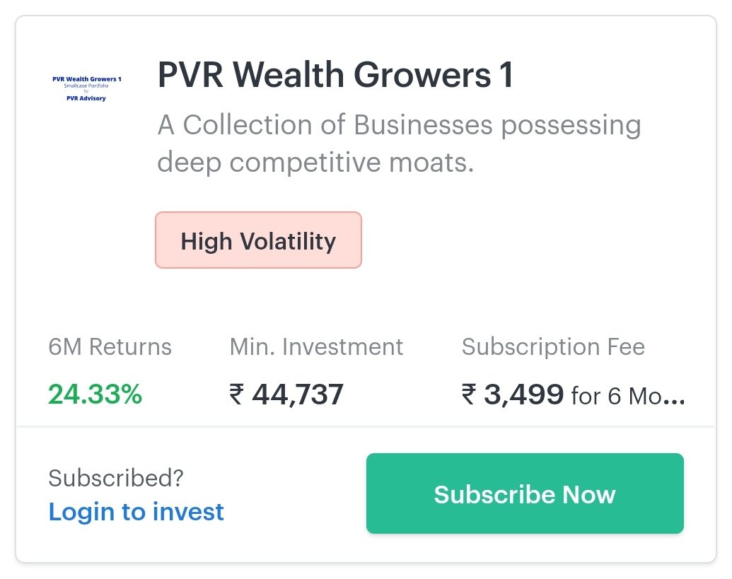 pvrpvr's tweet photo. INVEST EARLY TO RETIRE EARLY &amp; TO PROTECT YOUR WEALTH AGAINST INFLATION.

One of the solution we can provide 4 U vl be 2 invest in our PVR Wealth Growers 1 @smallcaseHQ portfolio for your long term wealth creation.

To know more
https://t.co/wyQ0QlvFmr (2/2)

#startwithsmallcase https://t.co/u5cscOTB27