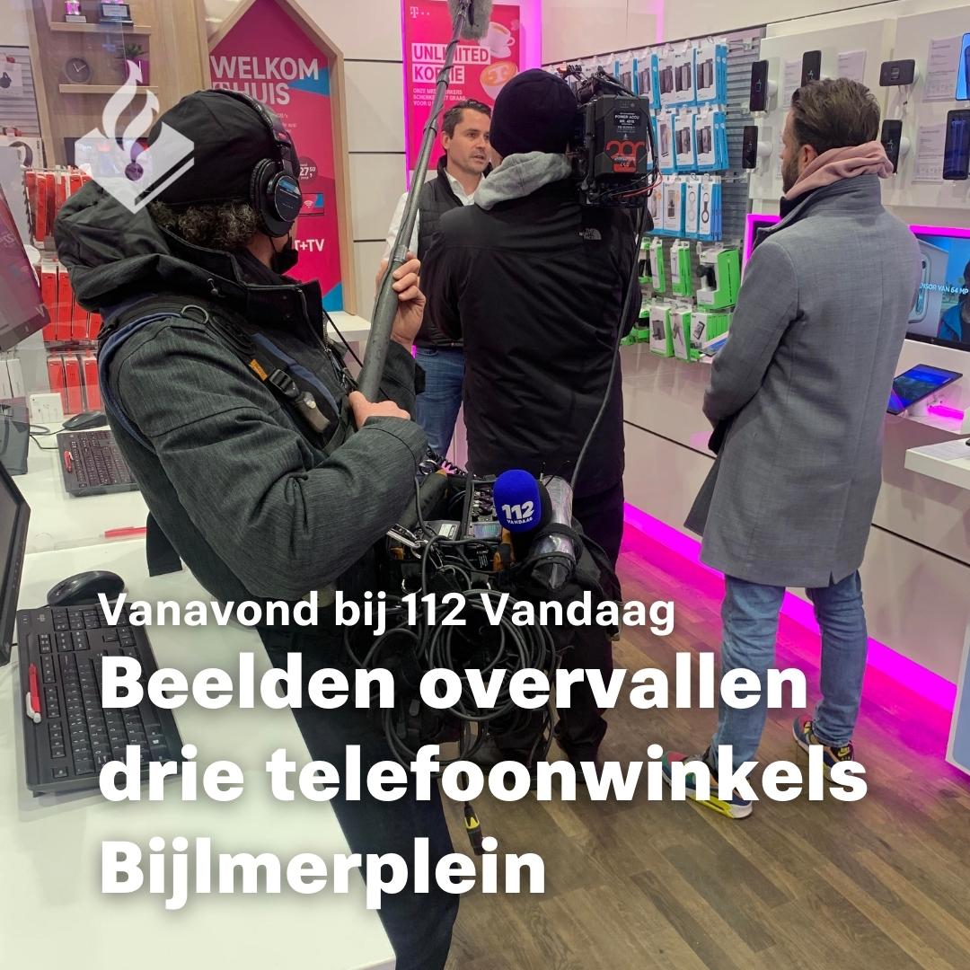Medewerkers van drie telefoonwinkels aan het Bijlmerplein stonden in oktober vorig jaar vier keer oog in oog met gewapende overvallers. Vanavond delen we in <a href="/RTL112Vandaag/">112 Vandaag</a> beelden van alle incidenten, @TMobile_NL vertelt over de impact van zo'n overval. Tot 21.30u op RTL5!