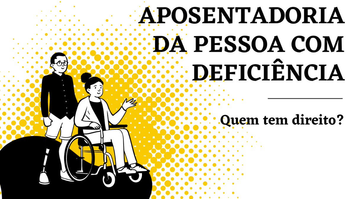 nakanoadvogados's tweet image. APOSENTADORIA DA PESSOA COM DEFICIÊNCIA
A aposentadoria da Pessoa com Deficiência é um benefício devido ao trabalhador que trabalhou na condição de pessoa com deficiência.
#aposentadoria #aposentadoriapordeficiência #deficientevisual #deficienciaauditiva #deficiênciaintelectual