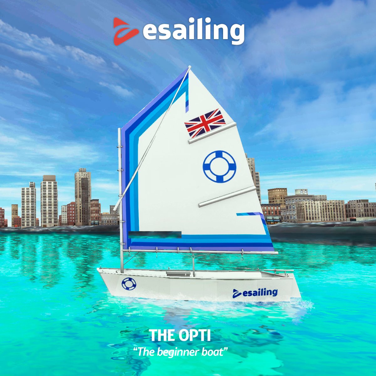Our goal is to bridge between Sailing &amp; Virtual Sailing. Which boat class would you like to race in #PlayeSailing? 🎉 
Here is our beginner boat. ⛵️ 
Feel free to comment, tag or send us your favorit boat class you want to be added. #esailing #sailing #esport #sportsgames
