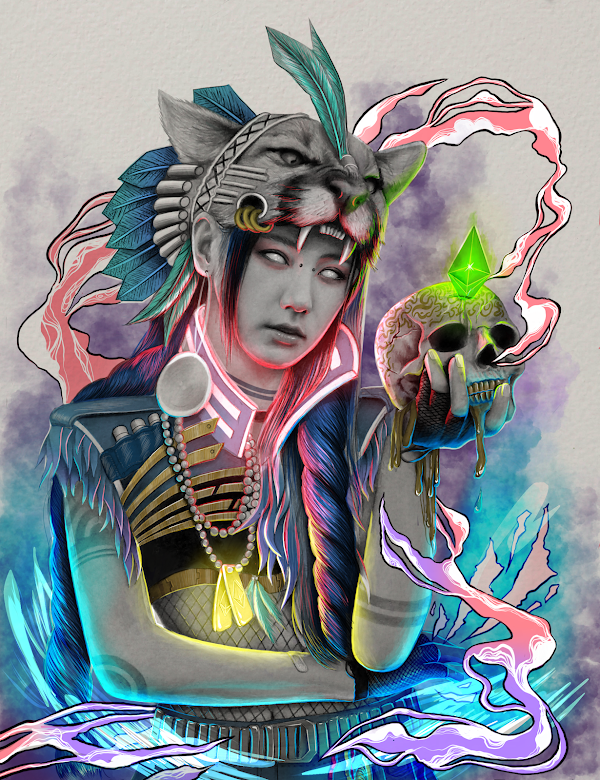 trevorjonesart's tweet photo. Don't sleep on the art of @DinihariStd. Check out the Cyberwitch Warriors collection here 👇👇

https://t.co/ZYqtfb2lXD

Still a few available for 0.1 ETH but probably not for long. https://t.co/kBeCCcrLB5