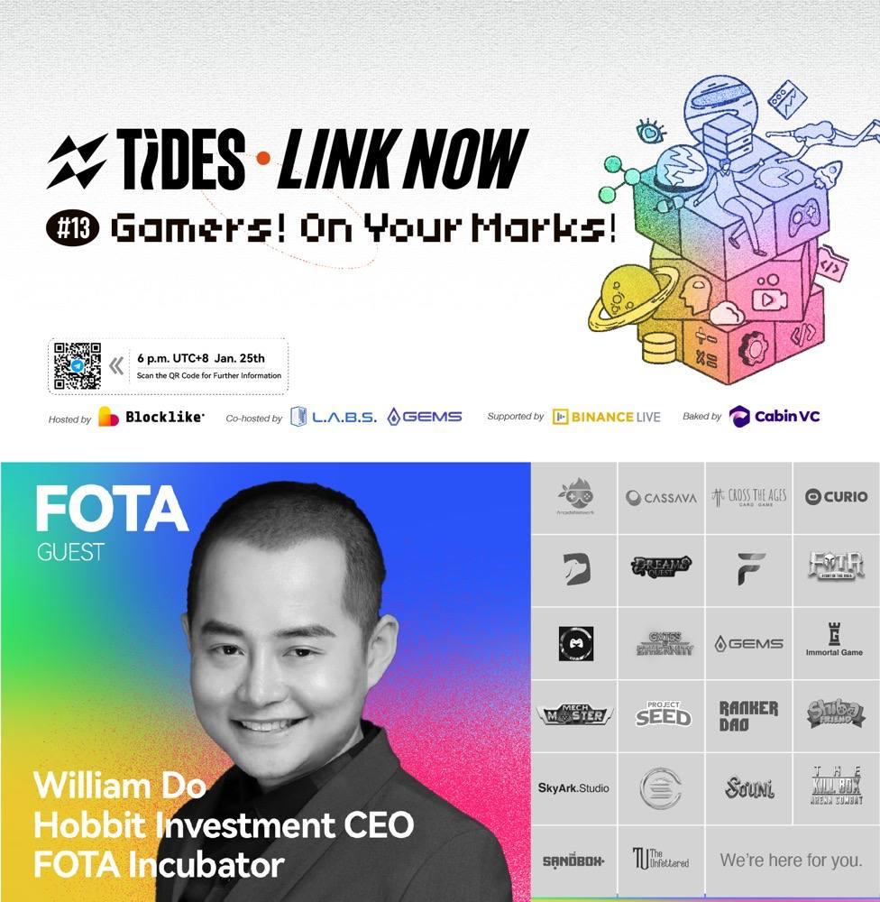 solthelove's tweet photo. 🔥🔥 Gamers! On Your Marks 🔥🔥

💪 So proud! We're happy to announce that FOTA's CEO and Incubator are guests of the event that is supported by Binance Live! 

#FOTA #Blocklike #LABS #GEMS #BinanceLive #CabinVC #Hobbit https://t.co/f1NgmjYA4q