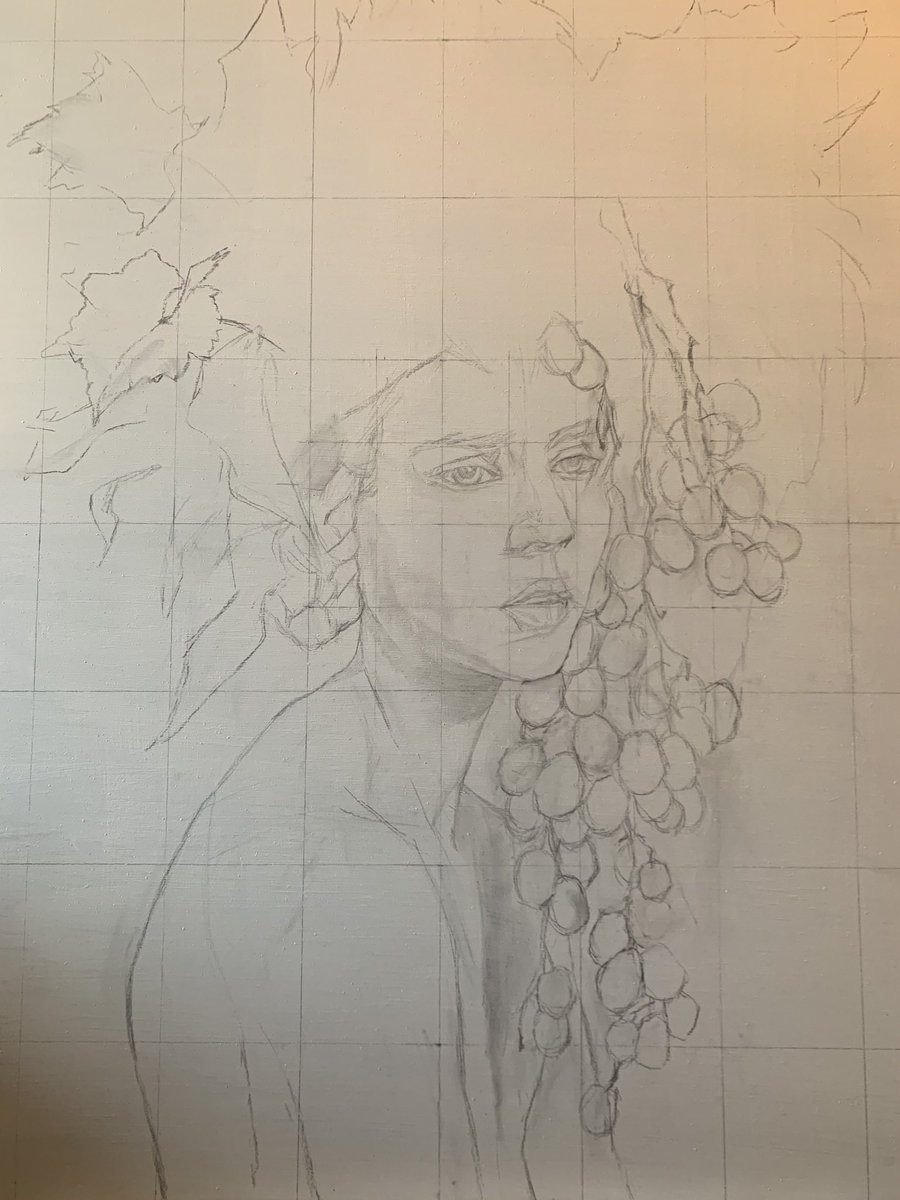 cvieratelo's tweet photo. My process when doing oil^^, a graphical 🧵 

It begins with a drawing where I compose the scene and outline all figures… https://t.co/Zy6Wa9LeSI