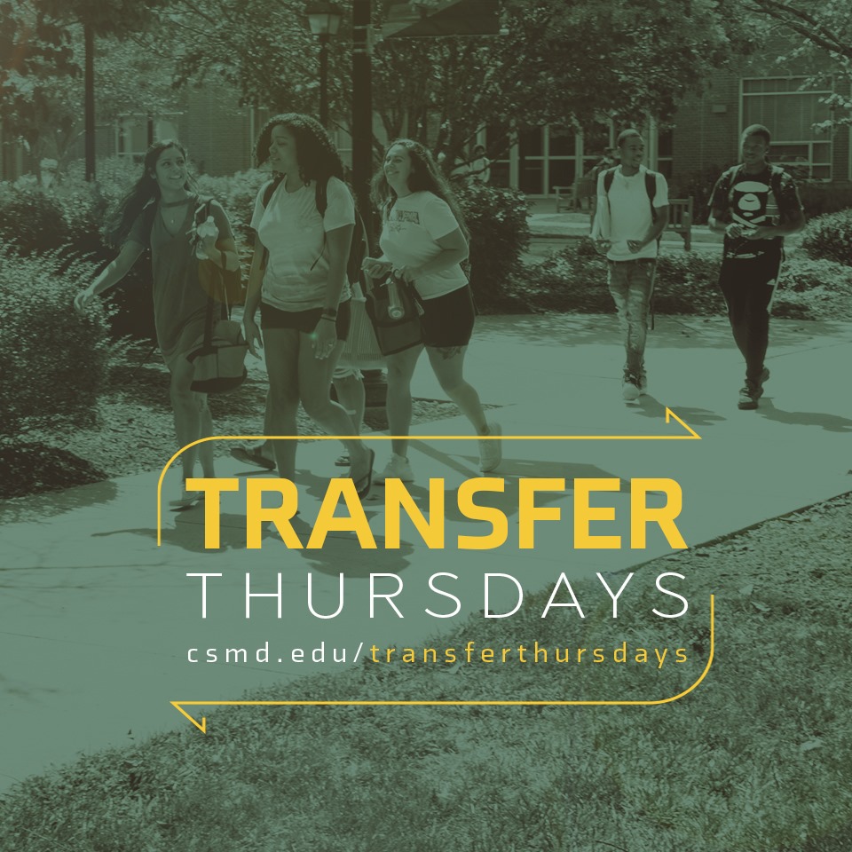 CSMHawks's tweet photo. #TransferThursday is here! Register to speak with @StevensonU, @umdglobalcampus, and Trinity Washington University Nursing.
https://t.co/N7WoTYpfOt
#CSMHawks #CSMStudents #StevensonUniversity #UMGC #TrinityWashingtonUniversity https://t.co/M3NrbgTSPo