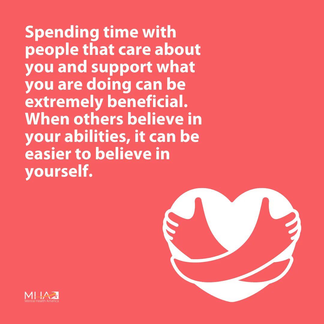 Whether virtual or in real life, spending time with supportive people can be beneficial.