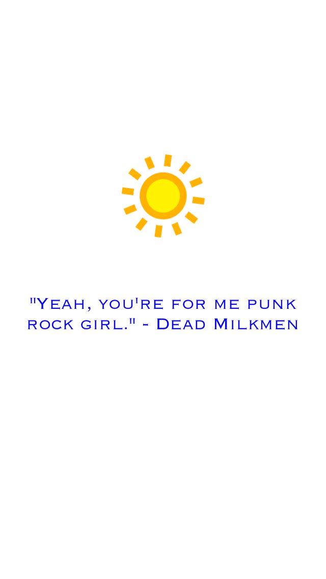 MinqiB's tweet photo. Nothing like your fav rude weather app #WTForcast quoting your fav band from high school @deadmilkmen in their loading screen https://t.co/jMnkx7JCzw