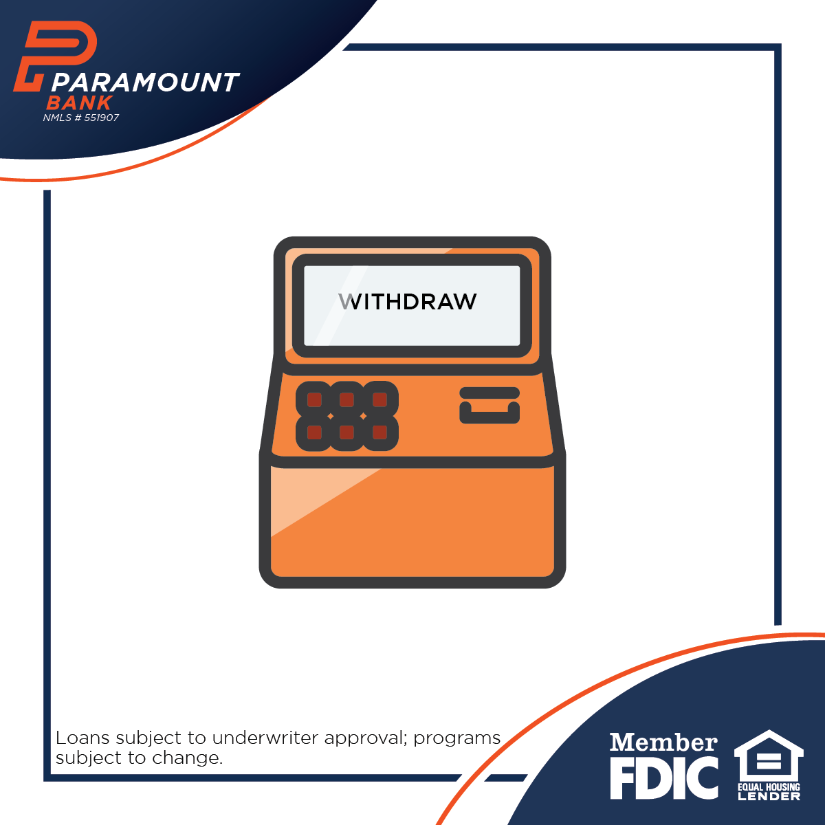Paramount_Bank's tweet photo. We don't charge ATM fees or an annual fee, so sweat less withdrawing money when you need to. 

Learn more about our interest checking: https://t.co/rDffstHSYc https://t.co/oplAdRoASY