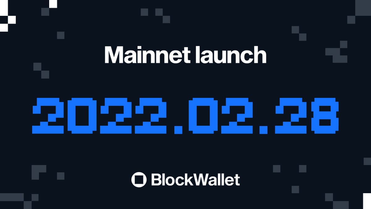GetBlockWallet's tweet photo. The date is set, #BlockWallet public launch will happen on the 28th of February!

Privacy is a fundamental human right. With BlockWallet, it’s protected by default.

https://t.co/XpmcEAPaxi https://t.co/UgaPjmVcVH
