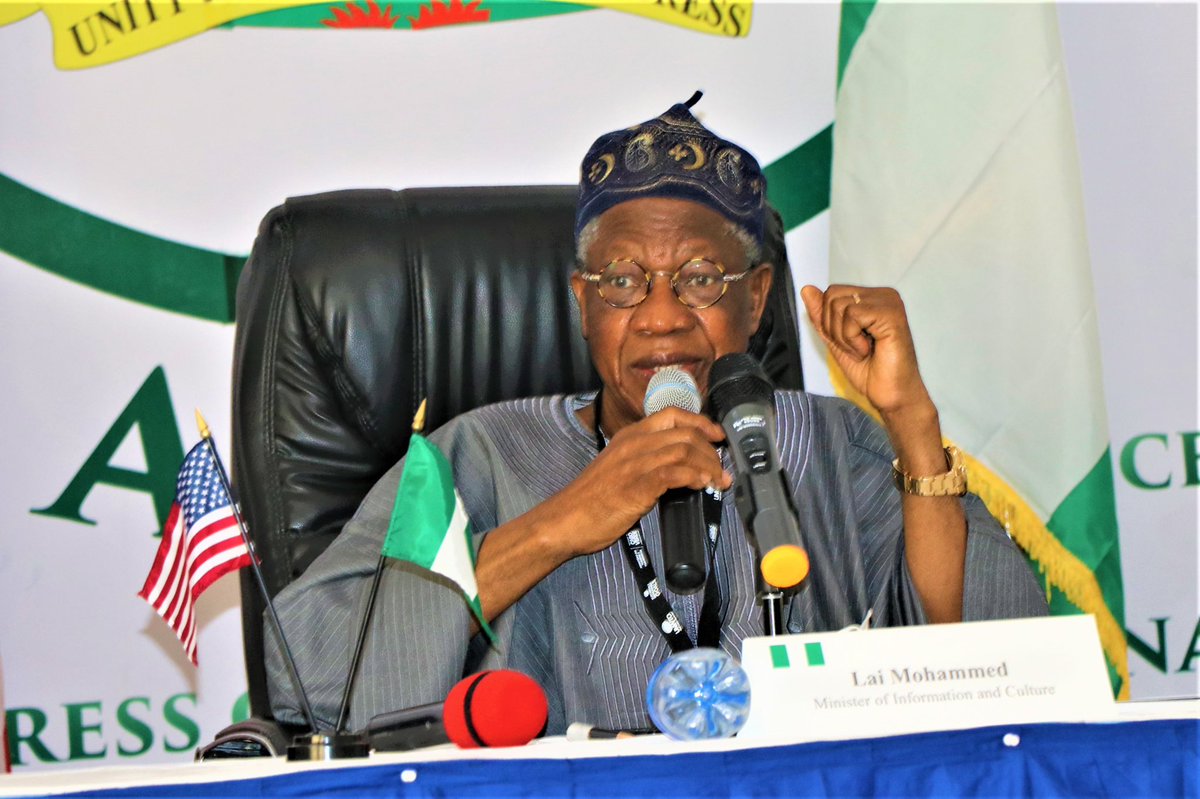 FULL REMARKS BY THE HONOURABLE MINISTER OF INFORMATION AND CULTURE, ALHAJI LAI MOHAMMED, AT THE SIGN...