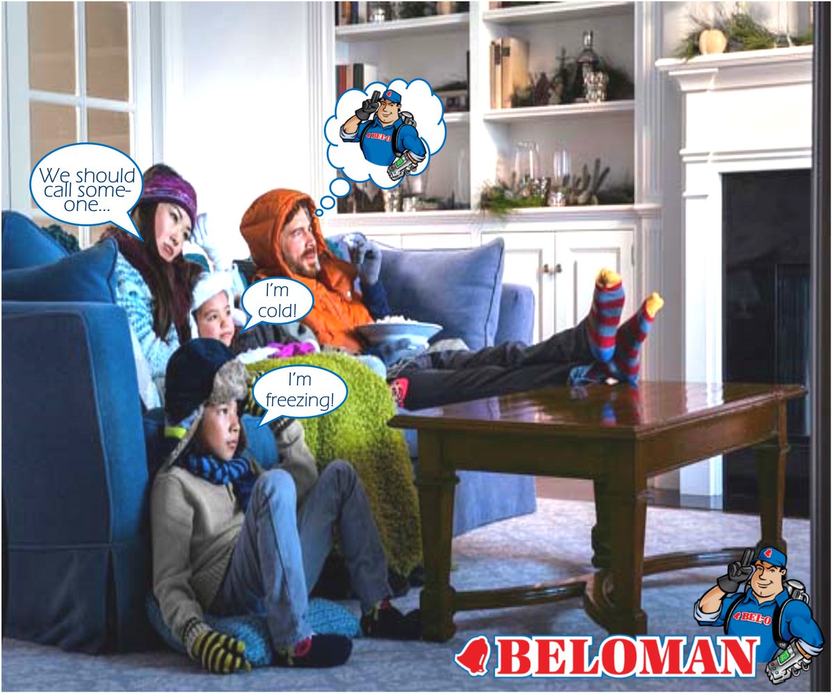 Brrrr!!! Don't delay the phone call any longer -- especially on days like today. We're here to help!! 

☎: 618-BELOMAN
💻: beloman.com