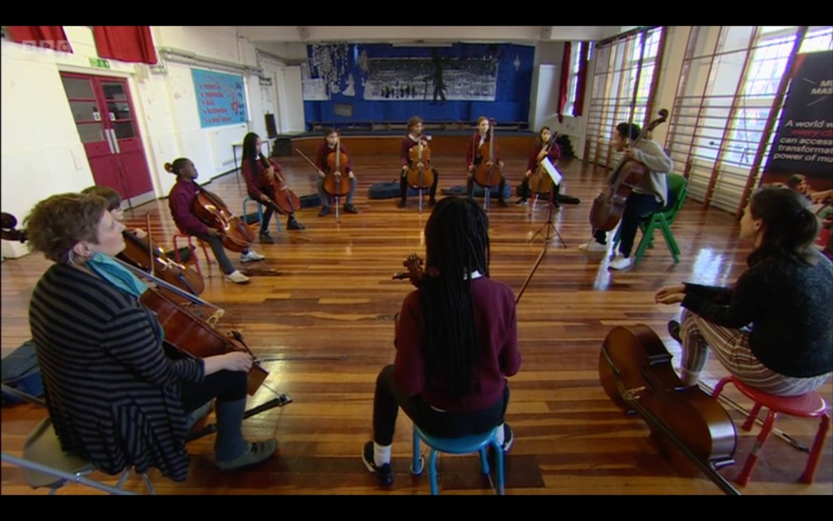 UKMusicMasters's tweet photo. We are being featured on @BBCLondonNews today!

They came along to @JessopPrimary to film @ShekuKM's visit and they interviewed some of our young musicians! 🥳 🎶

The piece will be aired again at 6.30pm, and will be available on iPlayer afterwards. 🎻

https://t.co/fTrutmTp0U https://t.co/farypcZH4O