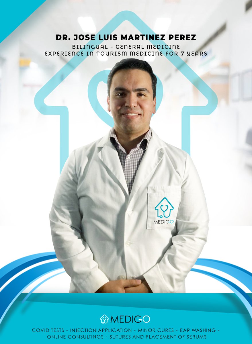MedicGo2's tweet image. We introduce you to Dr. José Luis👨‍⚕️ one of our highly qualified professional doctors!🏅

Visit our website and discover everything we can do for you.❤

Available 24 hours!
🖱 medic-go.com

#MedicalService #Cancún #Tulum #PlayaDelCarmen #CallAndHeal