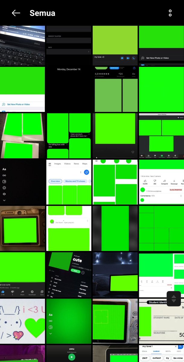 Kumpulan Green Screen/Mentahan untuk keperluan Au 

; A thread