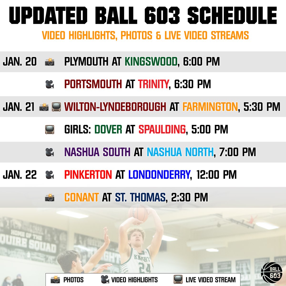 We've had to adjust our schedule for the rest of the week. Here's an update on where we plan to be. Sorry for any inconvenience... enjoy the show!