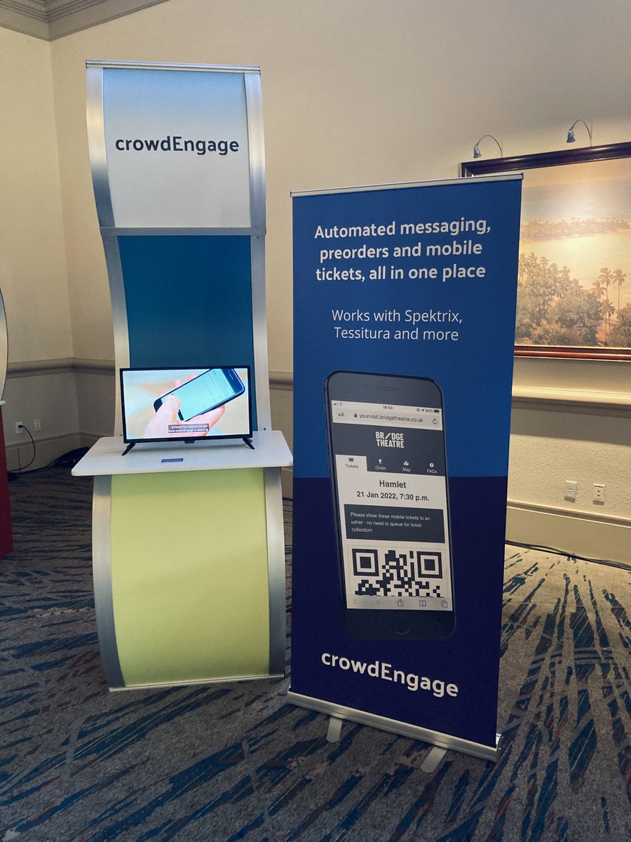 We’re having a great time at ⁦<a href="/intixassoc/">INTIX</a>⁩ #INTIX2022! Come and chat all things audience experience with ⁦@hughtopping⁩ at our kiosk in the foyer.