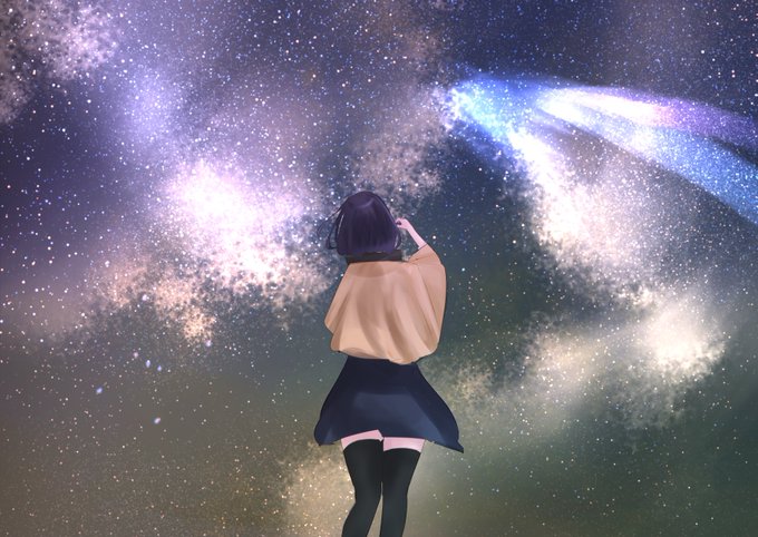 冬の夜空のtwitterイラスト検索結果