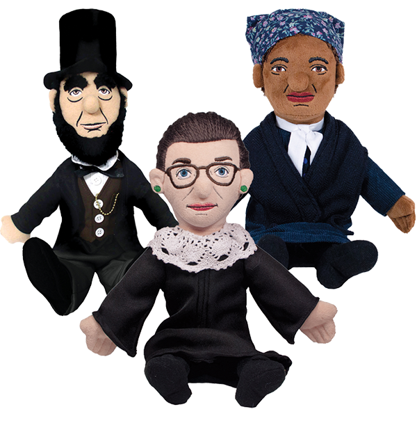 giftshopmag's tweet photo. Little Thinker Dolls from @UPGuild are sure to inspire with Harriet Tubman, Abraham Lincoln, Justice Ruth Bader Ginsburg and more to choose from. #ProductPickoftheWeek #Plush #GiftShop https://t.co/eQaDGwjnAl