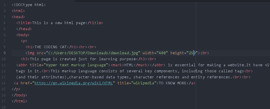 codingcat248's tweet image. Tried HTML after a long time...😀 
#HTML5