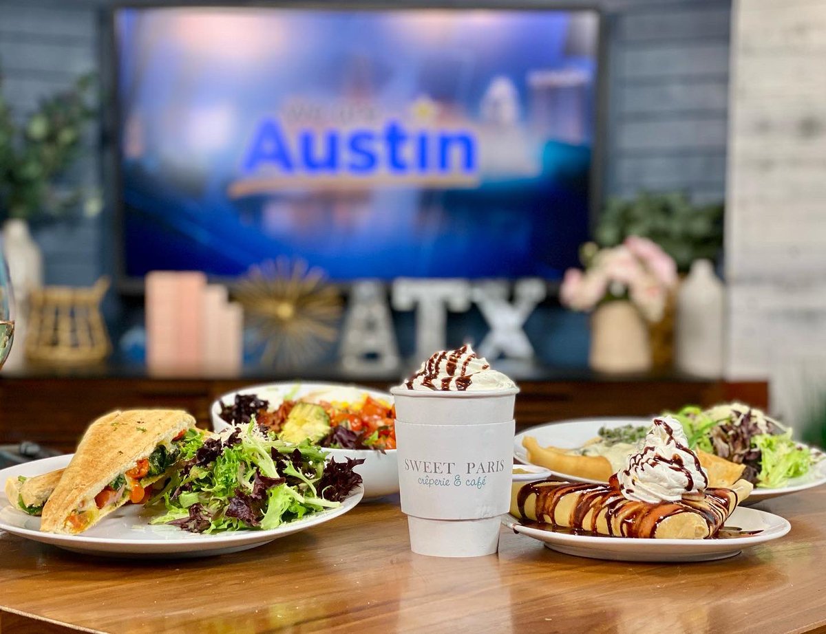 Good morning, and à votre santé! <a href="/TrevorScottATX/">Trevor Scott</a> &amp; Taylor are raising a glass with <a href="/TanjiPatton/">Tanji Patton</a> of Good Taste with Tanji to fabulous treats from <a href="/TheSweetParis/">Sweet Paris</a>! See what’s on the table and get a sneak peek of Tanji’s next episode! We’ll see you at 9am on <a href="/cbsaustin/">CBS Austin</a>!