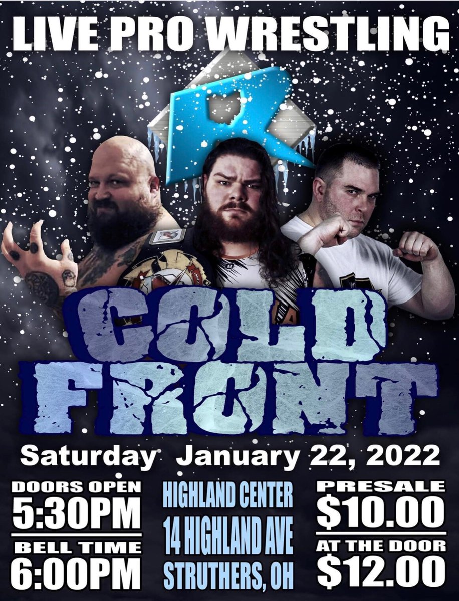 ThaCarolinaKing's tweet photo. Too late to get those advanced tix, but will be plenty available at the door. Hope to see ya’ll there Saturday as the king doubles, covers, and smothers his way to a wildcard title shot. #indywrestling #ohiowrestling #RAPW #RealActionProWrestling https://t.co/KMAES45LDs